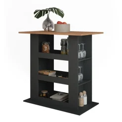 Bartisch Repose Goldkraft Eiche/Anthrazit 110 x 65 cm Vicco