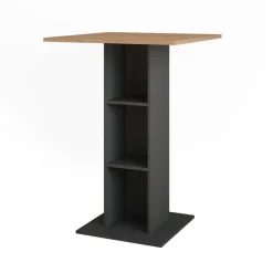 Bartisch Repose Goldkraft Eiche/Anthrazit 75 x 75 cm Vicco