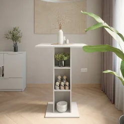 Bartisch Repose Weiß 75 x 75 cm Vicco