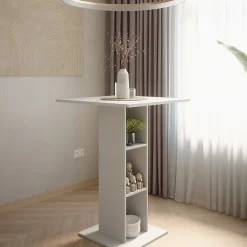 Bartisch Repose Weiß 75 x 75 cm Vicco