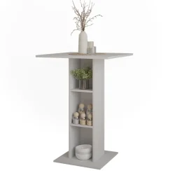 Bartisch Repose Weiß 75 x 75 cm Vicco