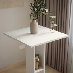 Bartisch Repose Weiß 65 x 65 cm Vicco