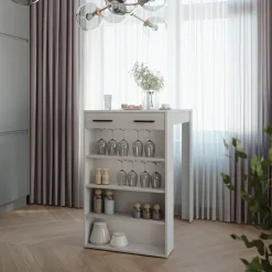 Bartisch Repose Weiß 67 x 100 cm Vicco