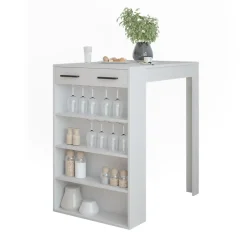 Bartisch Repose Weiß 67 x 100 cm Vicco