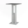 Bartisch Repose Weiß/Anthrazit 65 x 65 cm Vicco