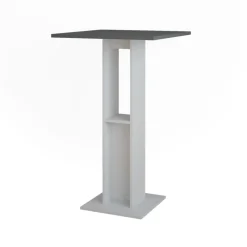 Bartisch Repose Weiß/Anthrazit 65 x 65 cm Vicco