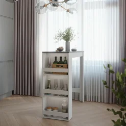 Bartisch Repose Weiß/Anthrazit 45 x 110 cm Vicco