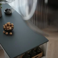 Bartisch Repose Weiß/Anthrazit 45 x 110 cm Vicco