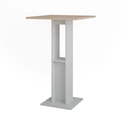 Bartisch Repose Weiß/Sonoma 65 x 65 cm Vicco