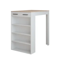 Bartisch Repose Weiß/Sonoma 67 x 100 cm Vicco