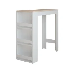 Bartisch Repose Weiß/Sonoma 45 x 110 cm Vicco