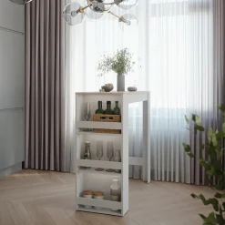 Bartisch Repose Weiß/Sonoma 45 x 110 cm Vicco