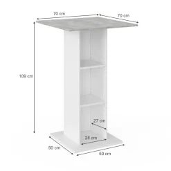 Bartisch Rodeo Beton 70 x 70 cm Vicco