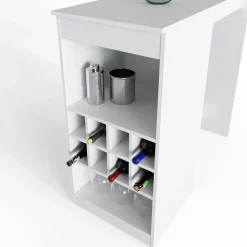 Bartisch Ross Weiß 115 x 50 cm Vicco