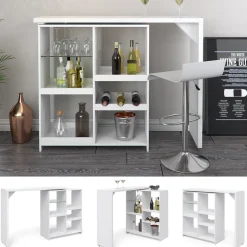 Bartisch Vega Weiß 138 x 39 cm Vicco