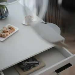 Bartisch-Set Repose Weiß 67 x 100 cm mit 2 Barhockern Vicco