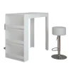 Bartisch-Set Repose Weiß 57 x 117 cm mit 2 Barhockern Vicco
