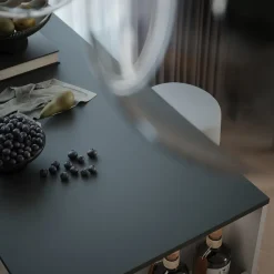 Bartisch-Set Repose Weiß/Anthrazit 57 x 117 cm mit 2 Barhockern Vicco