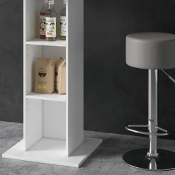 Bartisch-Set Rodeo Beton 70 x 70 cm mit 2 Barhockern Vicco