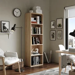 Bücherregal Bob Sonoma 40 x 132 cm mit 5 Fächern Vicco