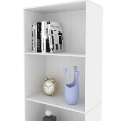 Bücherregal Bob Weiß 60 x 190 cm mit 5 Fächern Vicco