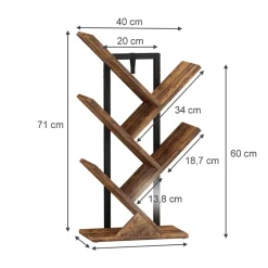 Bücherregal Fyrk Antikholz 40 x 71 cm , Vicco