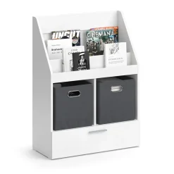 Bücherregal Luigi Weiß 72 x 96.2 cm Mit Faltboxen Vicco