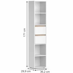 Bücherregal Robert Weiß 36.2 x 171 cm Vicco