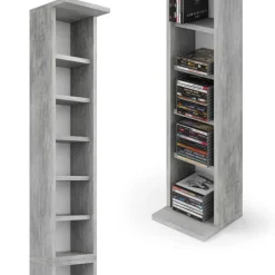 Cd-Regal Beton 21 x 183.6 cm Groß Vicco