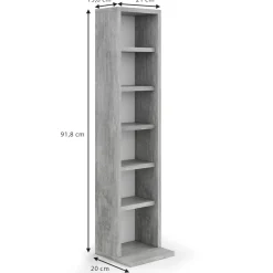 Cd-Regal Beton 21 x 91.8 cm Vicco