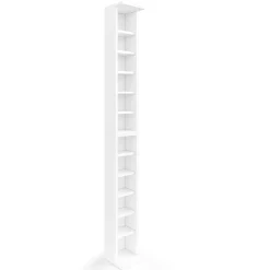 Cd-Regal Weiß 21 x 183.6 cm Groß 2er set Vicco