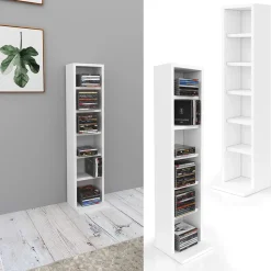 Cd-Regal Weiß 21 x 91.8 cm Vicco