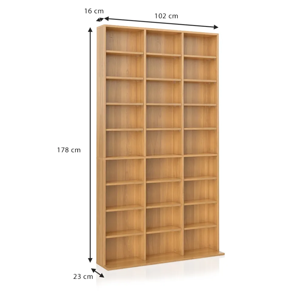 Cd-Regal Jukebox Buche 102 x 178 cm Vicco