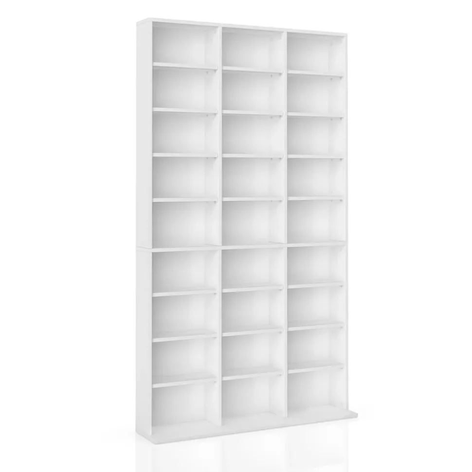 Cd-Regal Jukebox Weiß 102 x 178 cm Vicco