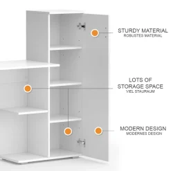 Computertisch Ritz Weiß 141.2 x 45.2 cm Vicco