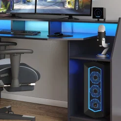 Computertisch Joel Schwarz 179.8 x 65.5 cm Vicco