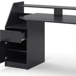 Computertisch Joel Schwarz 179.8 x 65.5 cm Vicco