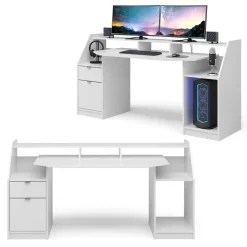 Computertisch Joel Weiß 179.8 x 65.5 cm Vicco