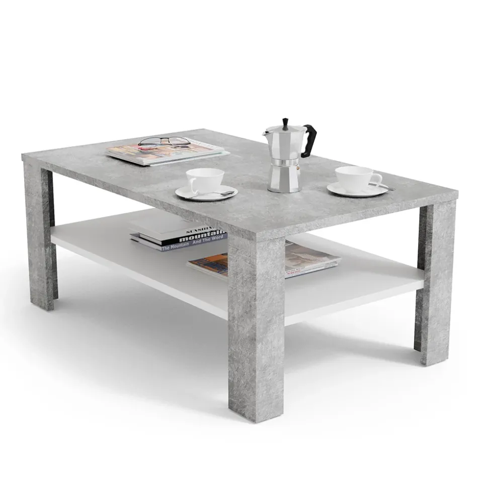 Couchtisch Beton 100 x 60 cm Vicco