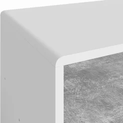 Couchtisch Beton/Weiß 99.6 x 39.8 cm Vicco
