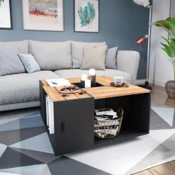 Couchtisch Anton Anthrazit 80 x 80 cm Vicco