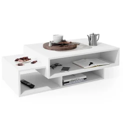 Couchtisch Bari Weiß 105 x 60 cm Vicco