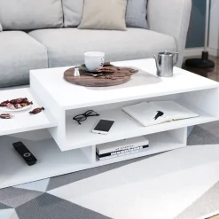 Couchtisch Bari Weiß 105 x 60 cm Vicco