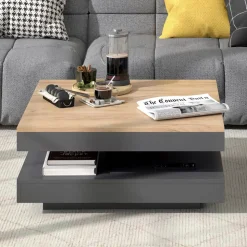 Couchtisch Elias Anthrazit 70 x 70 cm Vicco