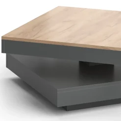 Couchtisch Elias Anthrazit 70 x 70 cm Vicco