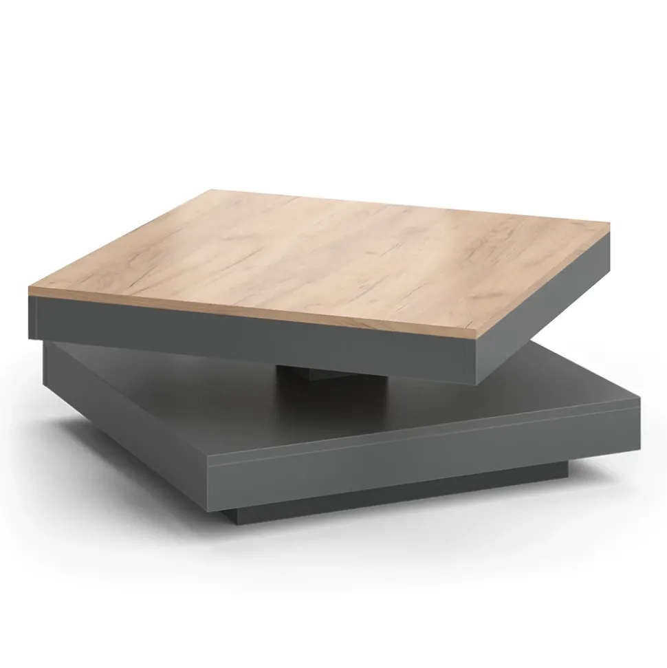 Couchtisch Elias Anthrazit 70 x 70 cm Vicco