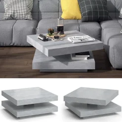 Couchtisch Elias Beton 70 x 70 cm Vicco