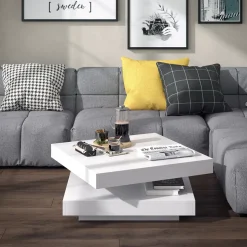 Couchtisch Elias Weiß 70 x 70 cm Vicco