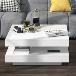 Couchtisch Elias Weiß 70 x 70 cm Vicco