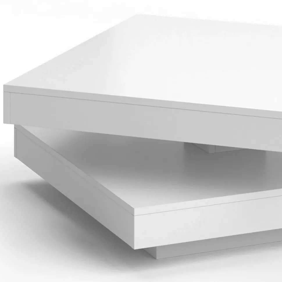 Couchtisch Elias Weiß 70 x 70 cm Vicco